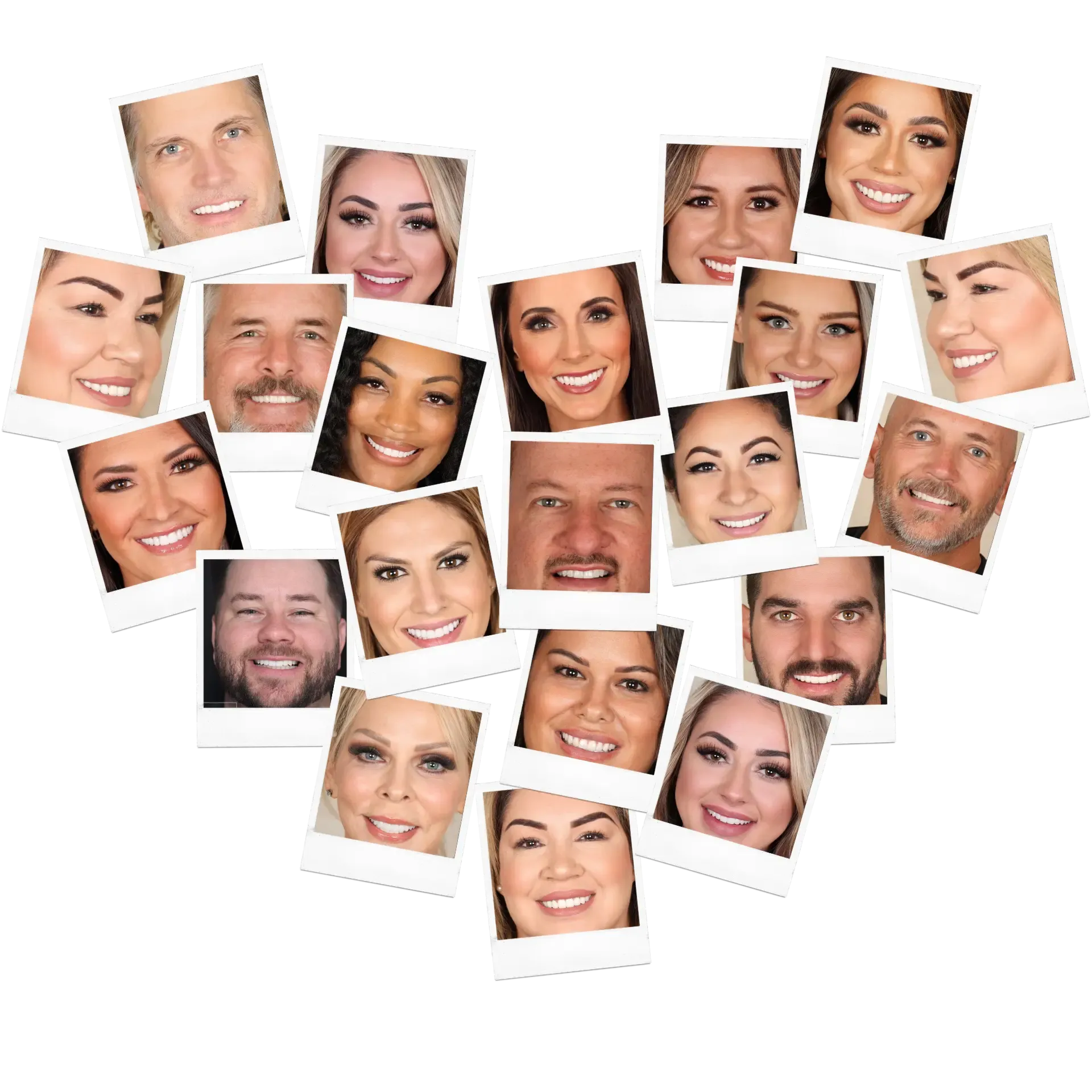 A collage of happy, smiling State Street Dental patients